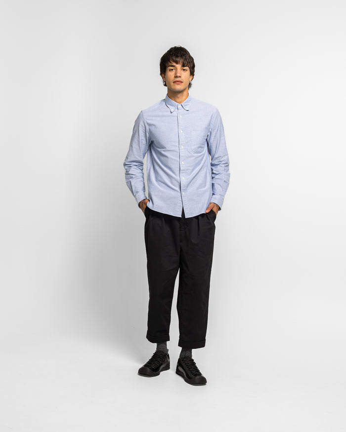 2 Pleat Twill Pants - Black