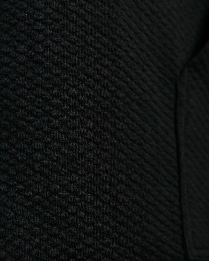 Black Waffle Hoodie