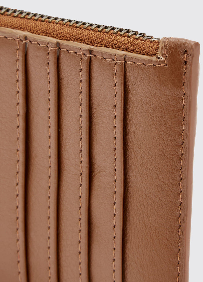 Broomhill Leather Cardholder - Caramel