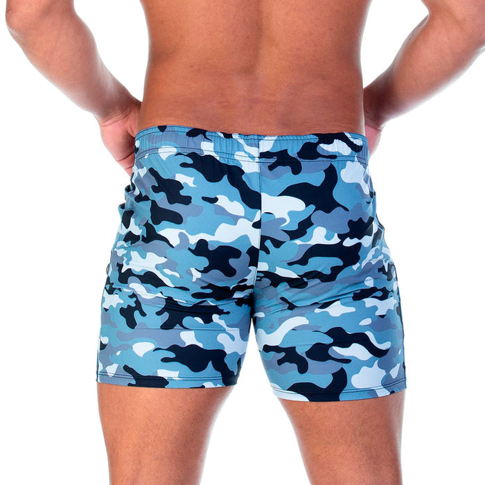 Camo Black Beachwear vista posterior de Gigo Underwear