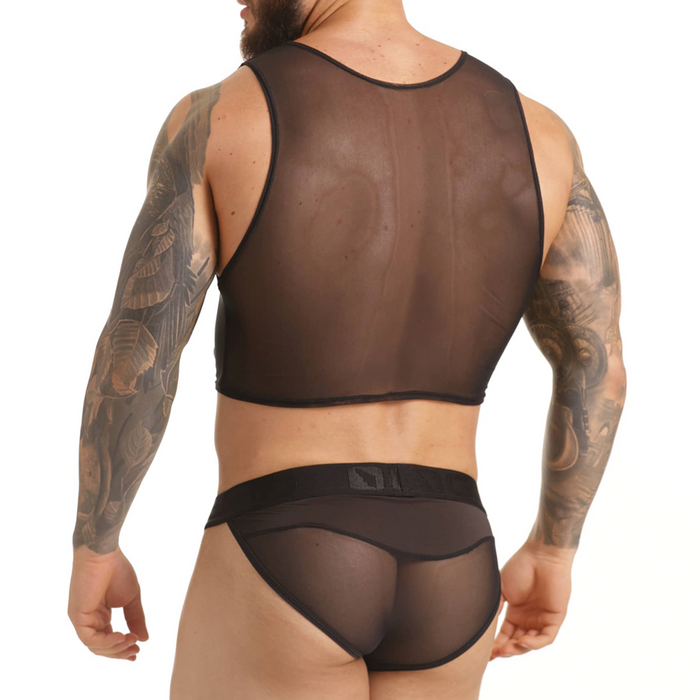 Clandestine Croop Top vista posterior de Gigo Underwear