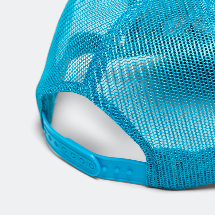 Denim Repair Service Denim Reconstruction Truck Cap - Turquoise