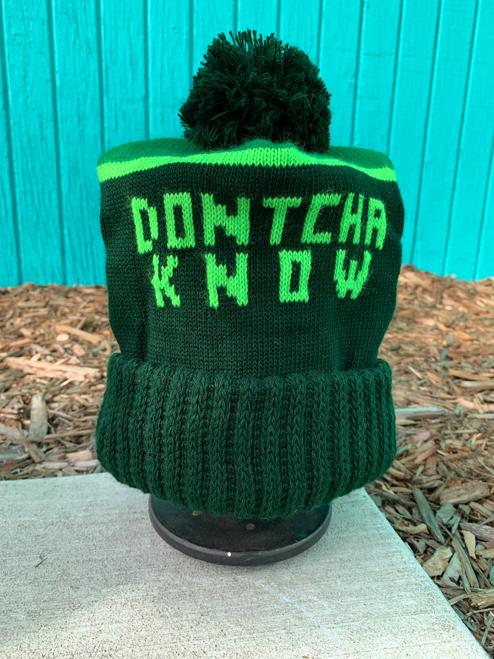 Dontcha Know Knit Hat with Pom