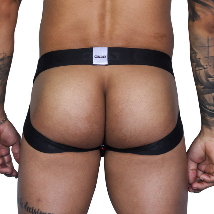 Fresh Red Jockstrap vista posterior de Gigo Underwear