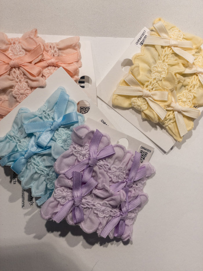 【hiir 2026SS】nn_(SET)Lace Whisper Bow Pin
