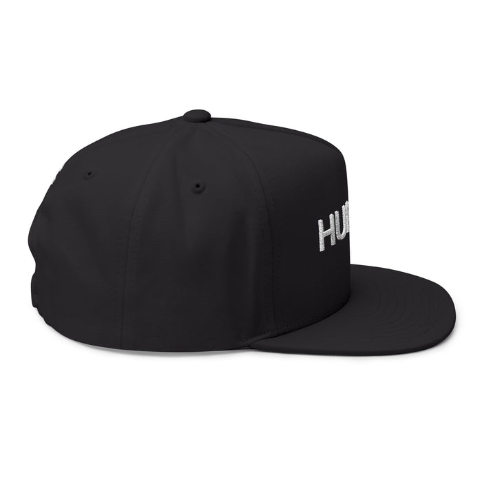 HUMAN Flat Bill Cap Minimalist Snapback