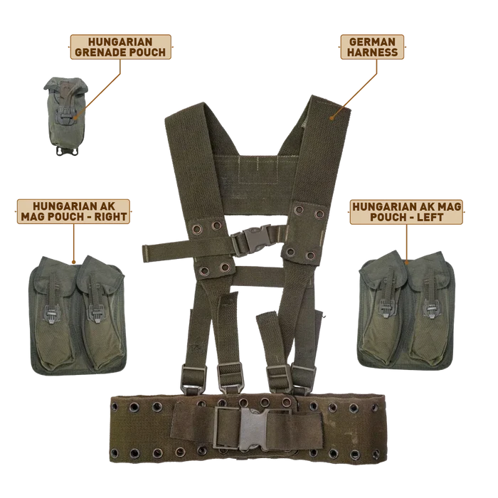 Hungarian LKS Grenade Pouch - Hungarian Army Surplus - Grenade Pouches