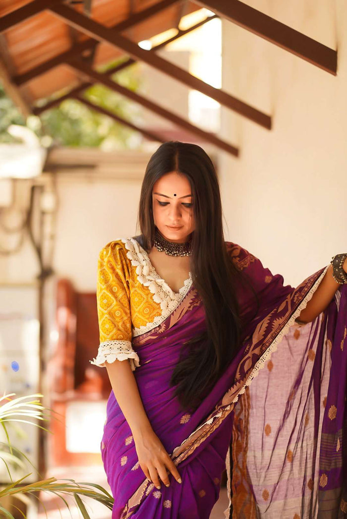 cotton handloom saree