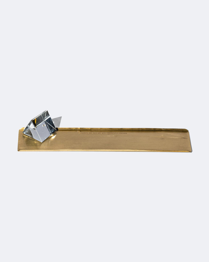 Prism Incense Holder With Brass Tray