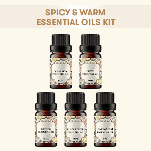 Spicy and Warm Essential Oils Kit pack