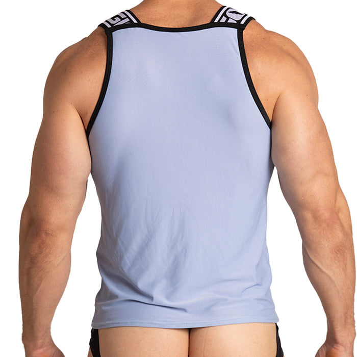 Style Blue Tank vista posterior de Gigo Underwear