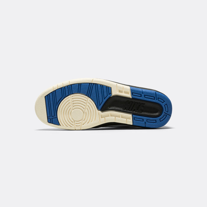 Womens Air Jordan 2 Retro Low - White/Varsity Royal-Black-Muslin