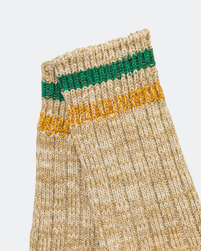 60Yarns Grandrelle IVY RAINBOWY HAPPY Heel-Hold Socks - Beige