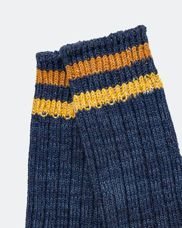 60Yarns Grandrelle IVY RAINBOWY HAPPY Heel-Hold Socks - Navy