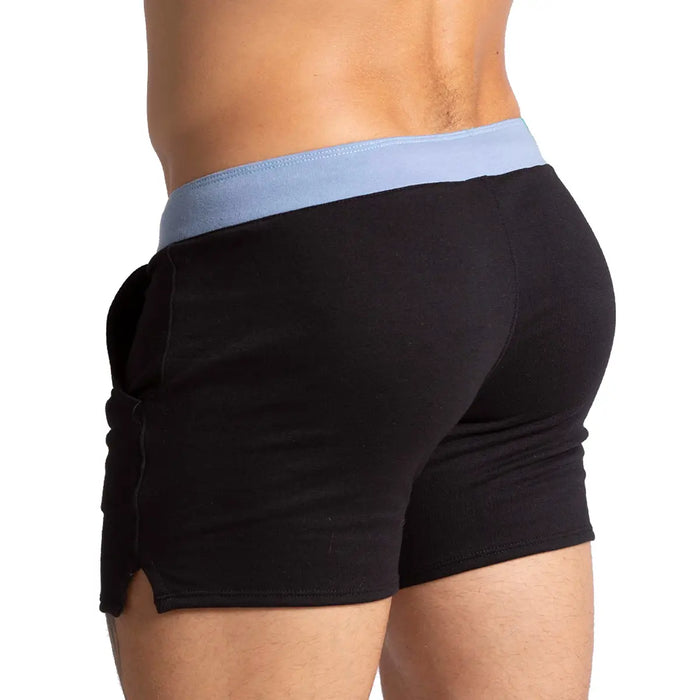 Alfa Black Blue Short vista frontal de Gigo Underwear