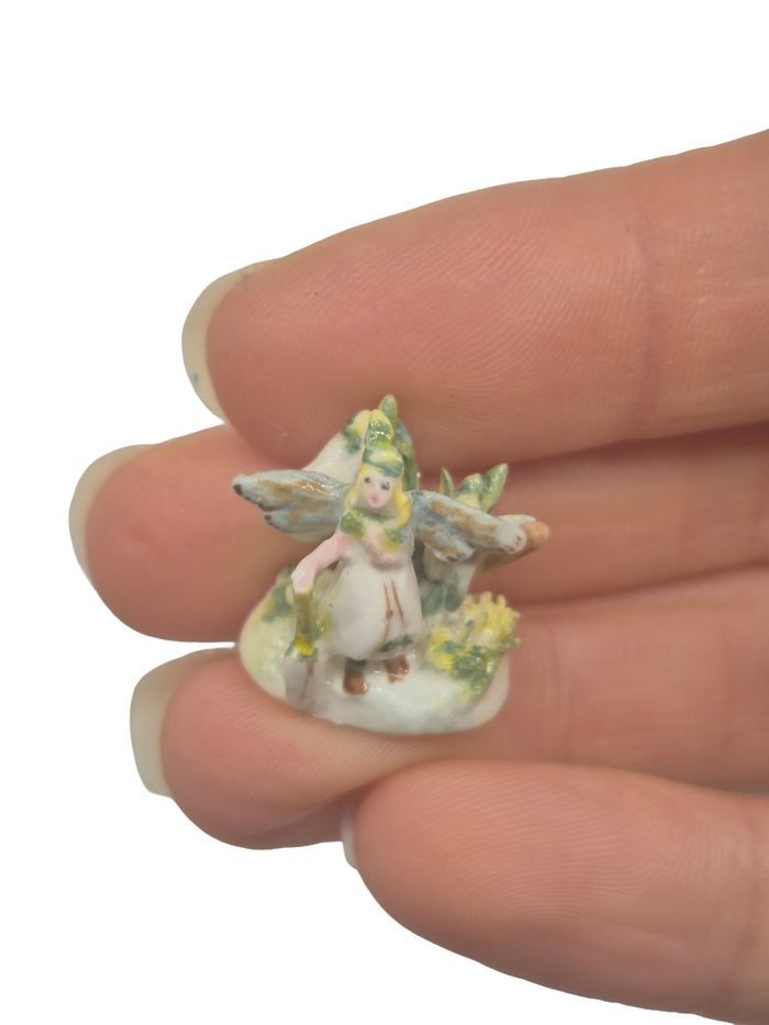 Anne Daulton – Porcelain Fairy Handpainted w/ Background