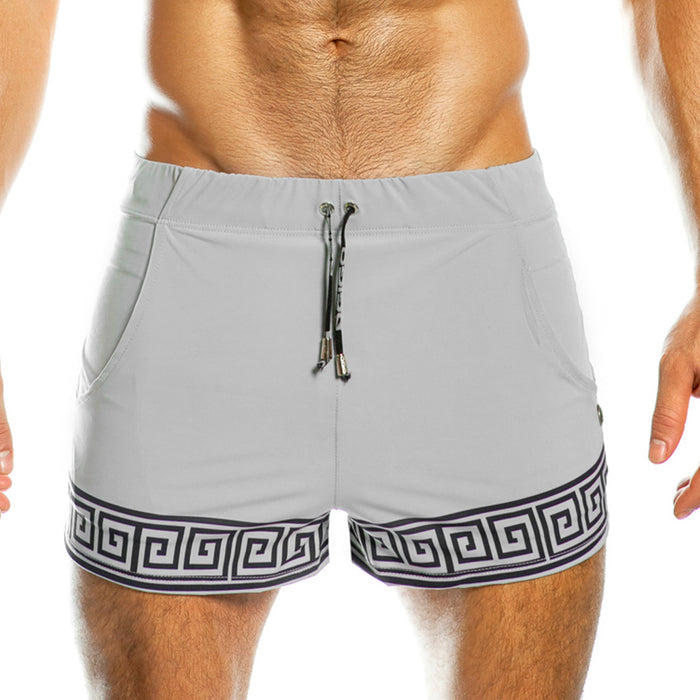 Arabesque Gray Beachwear vista frontal de Gigo Underwear