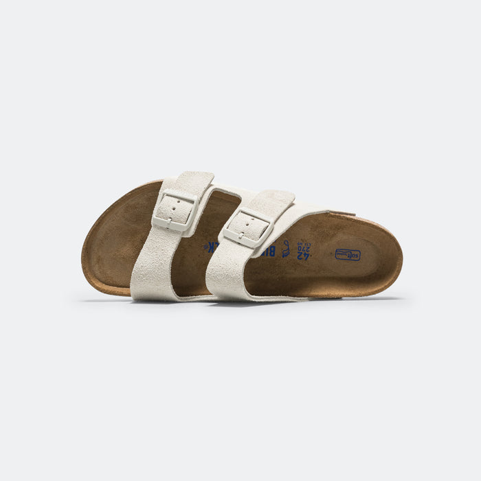 Arizona SFB - Antique White Suede Leather