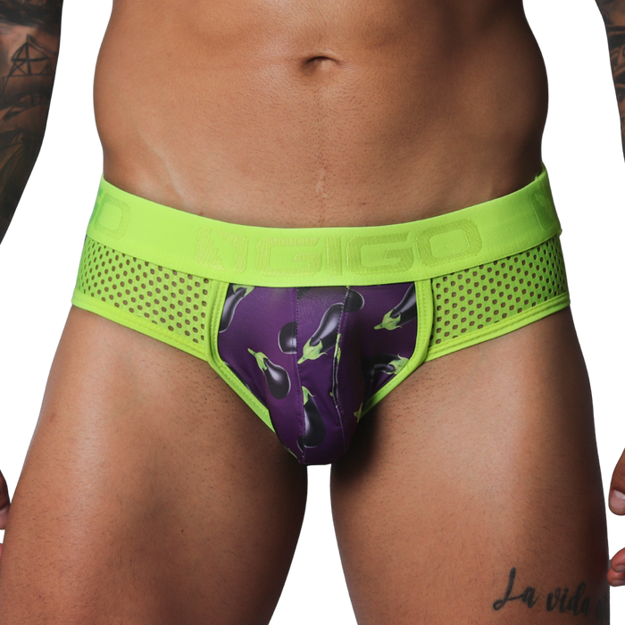 Aubergine Brief de Gigo Underwear