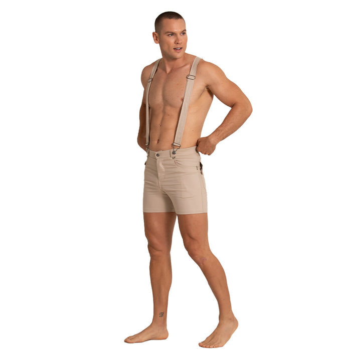 Aventurer Khaki Short vista posterior de Gigo Underwear