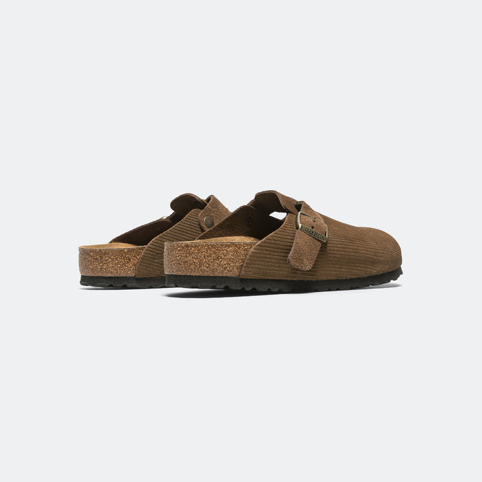 Boston Corduroy - Dark Tea Suede Leather