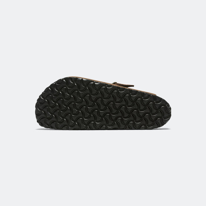 Boston Corduroy - Dark Tea Suede Leather