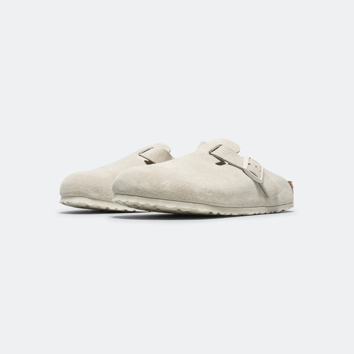 Boston SFB - Antique White Suede Leather