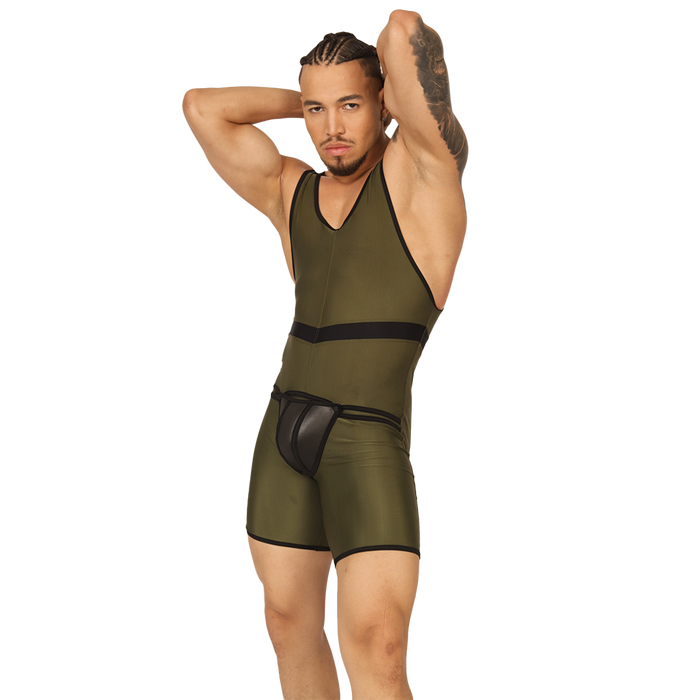 Boxing Green Body en modelo de Gigo Underwear