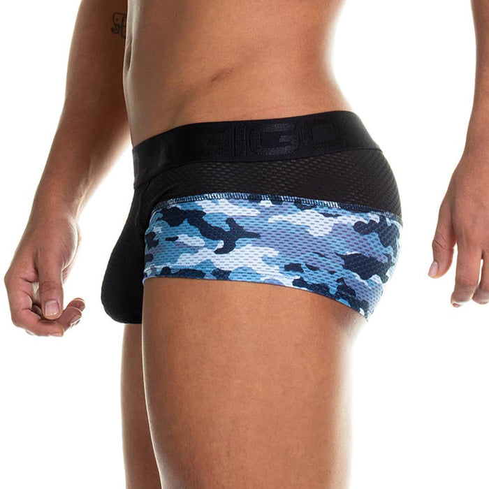 Camo Black Trunk vista frontal de Gigo Underwear