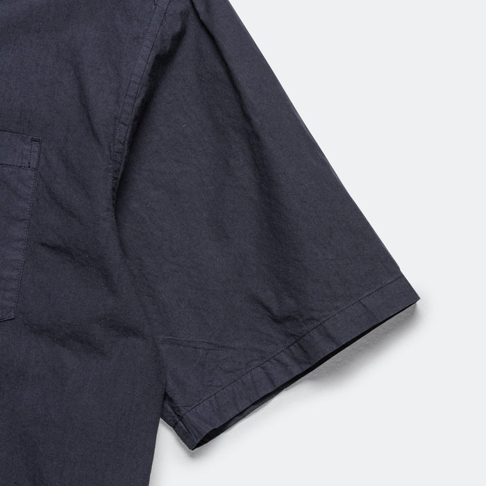 Carsten Cotton Tencel Shirt - Dark Navy
