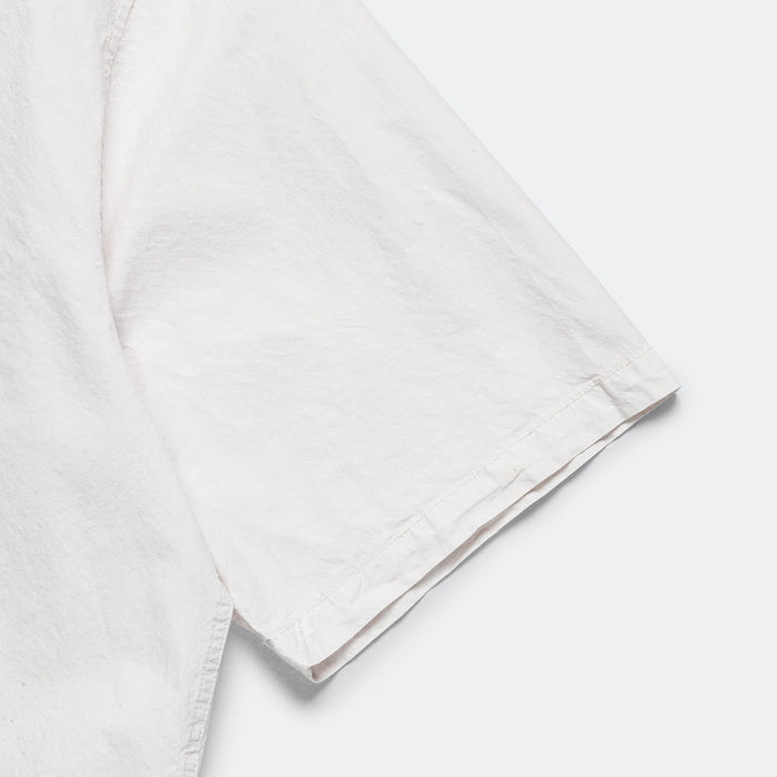 Carsten Cotton Tencel Shirt - Marble White
