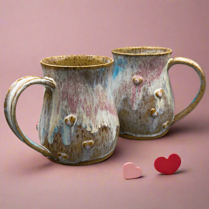 Ceramic Mug | Hearts - Greenbriar Market + Refillery