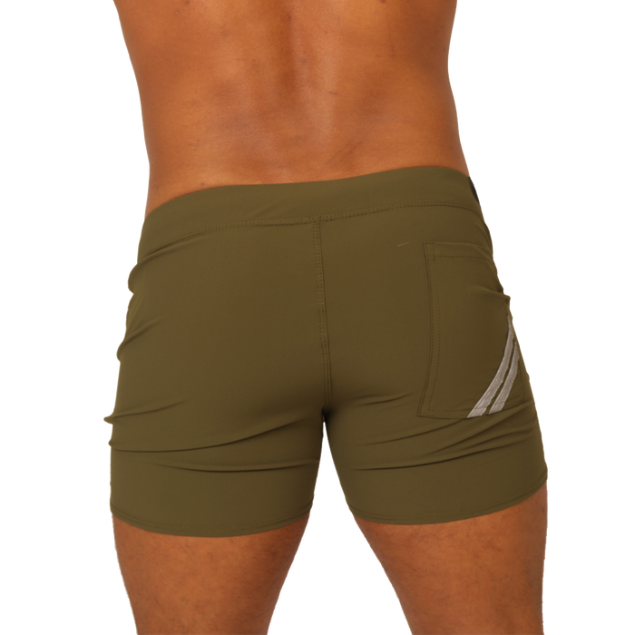 Club Green Short vista posterior de Gigo Underwear