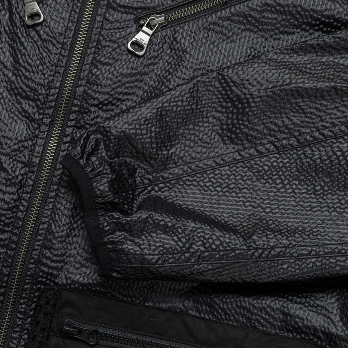 Convex Collarless Jacket - Black