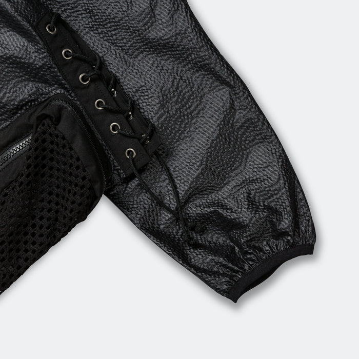 Convex Collarless Jacket - Black