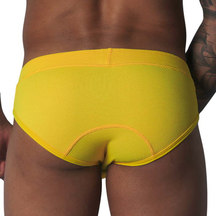 Cookie Yellow Brief vista posterior de Gigo Underwear