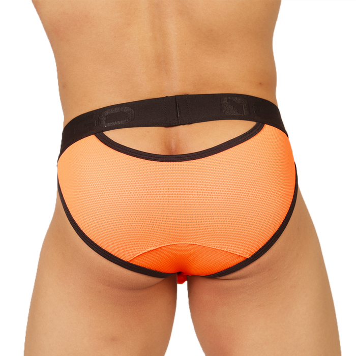 Cool Orange Brief vista posterior de Gigo Underwear