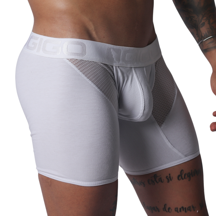 Cosmopolitan White Trunk vista frontal de Gigo Underwear