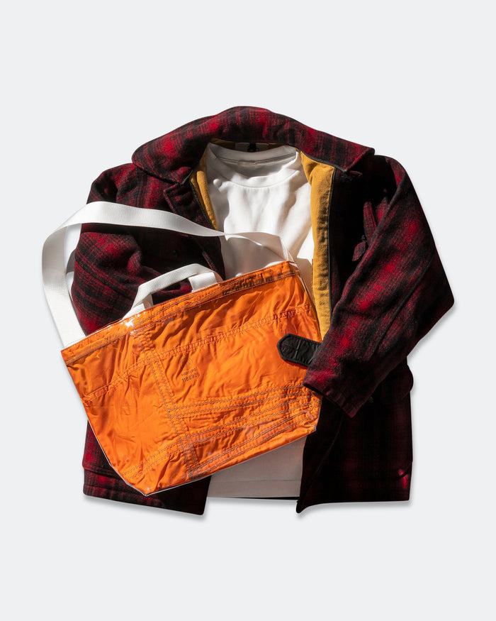 Covered Parachute Shoulder Bag - Orange