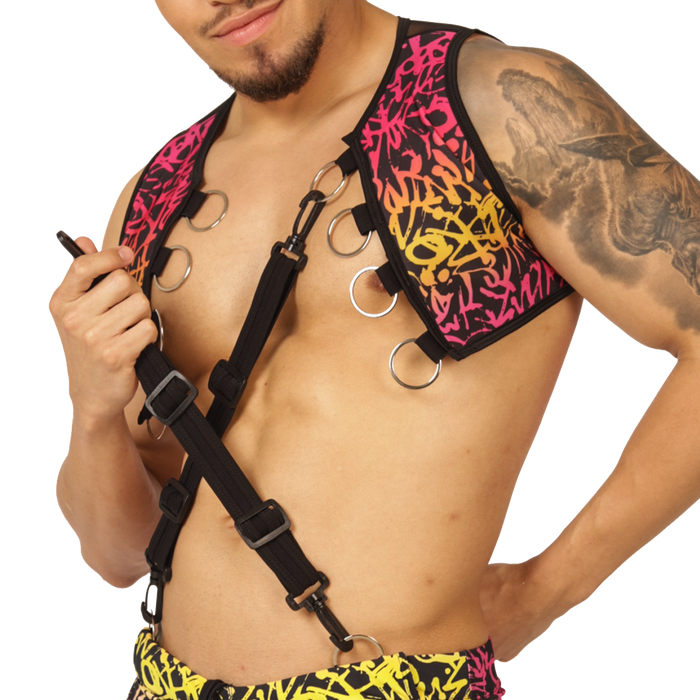 Crazy Vest Harness vista frontal de Gigo Underwear