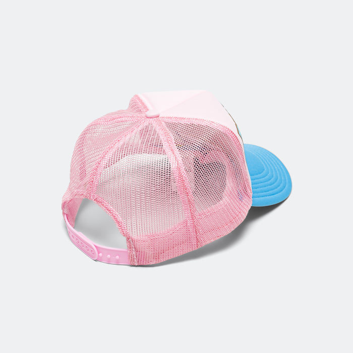 DENIM MEN LOVE CATS Trucker Cap - Pink/Sax