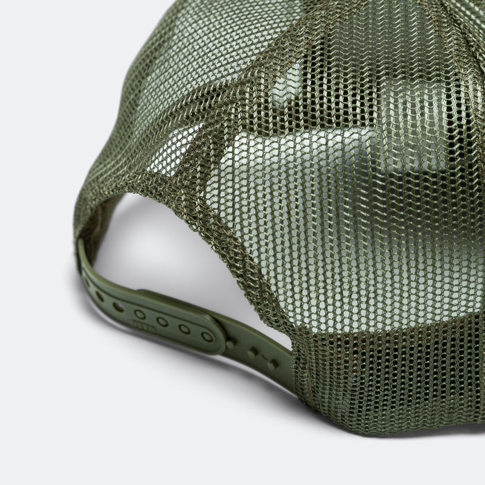 DENIM REPAIR SERVICE Denim Re-Construct Trucker Cap - Dark Green