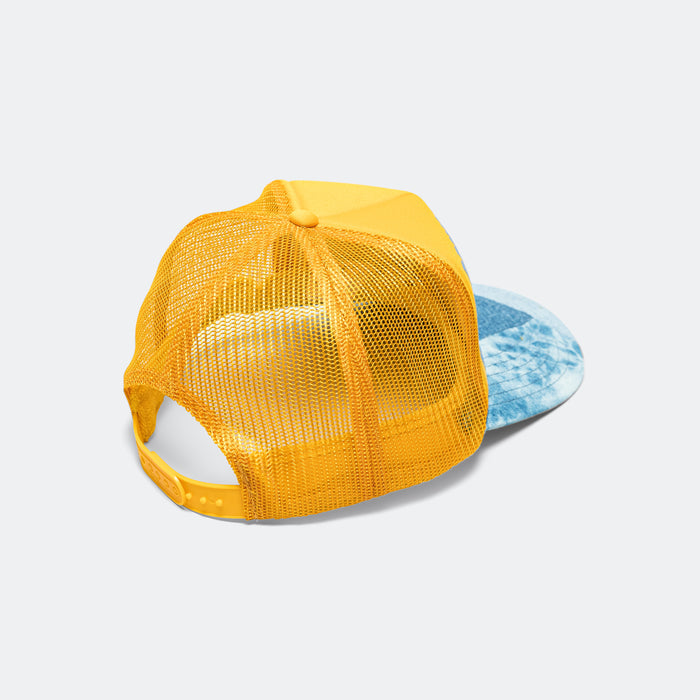 DENIM REPAIR SERVICE Denim Re-Construct Trucker Cap - Gold