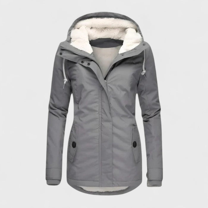 Dionellea™ - Veste d’hiver chaude et imperméable avec capuche pour femme – Qualité premium, coupe-vent et imperméable