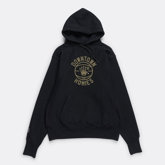 Downtown Homies Crew Pullover - Black