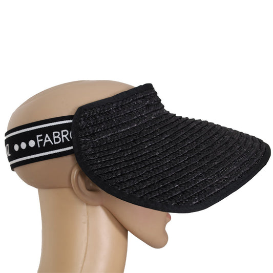 Fabrosanz: Black Fabrosanz Straw Visor