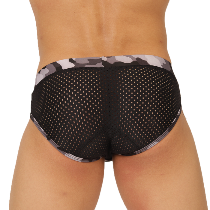 Feeling Black Brief vista posterior de Gigo Underwear