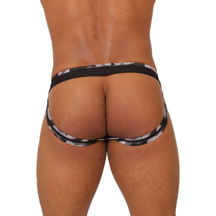 Feeling Black Jockstrap vista posterior de Gigo Underwear