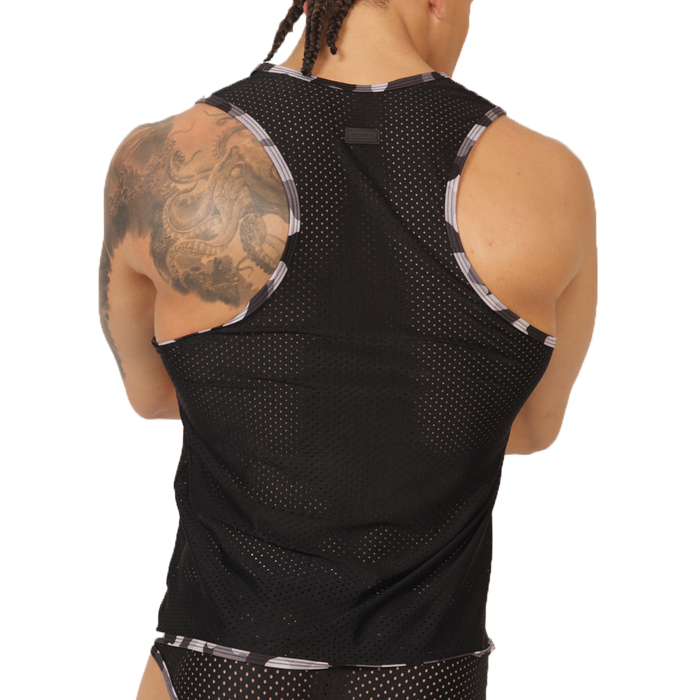 Feeling Black Tank vista frontal de Gigo Underwear