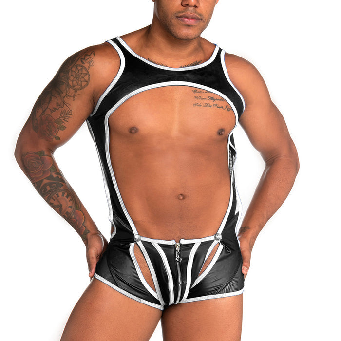Fetiche White Zipper Singlet de Gigo Underwear
